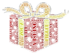 Christmas Present Word Art