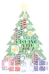 Christmas Tree Word Art