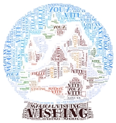 Christmas Snow Globe Word Art