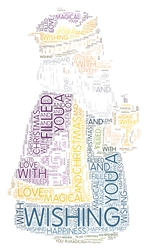 King Christmas Word Art
