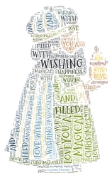 King Christmas Word Art