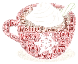 Christmas Cup Of Hot Chocolate Word Art