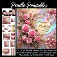 cup1318899_2229 - Rose Blush Collection Birthday Cards 7 Complete Kit