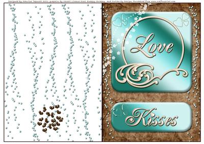 Love and Kisses 5x7 Card
