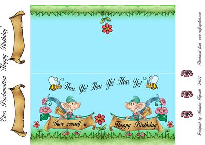 Elves Proclaim 'happy Birthday'