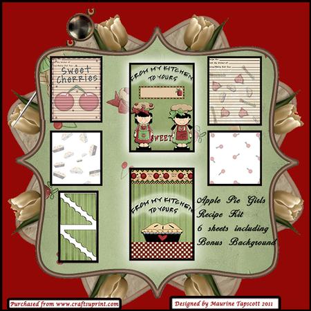 Recipe Card Kit - Apple Pie Girls