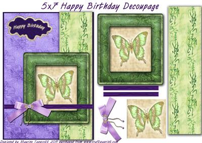 Birthday Butterfly 5x7