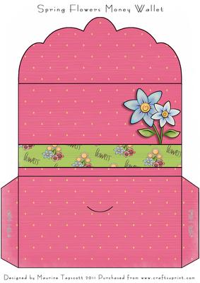 Spring Flowers Money Wallet