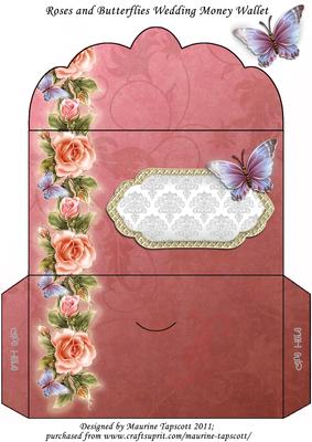 Glowing Roses Money Wallet