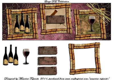 Wine Celebration Large Dl Card