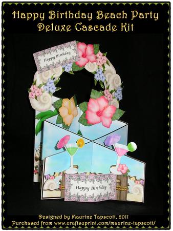Beach Birthday Party Cascade Kit