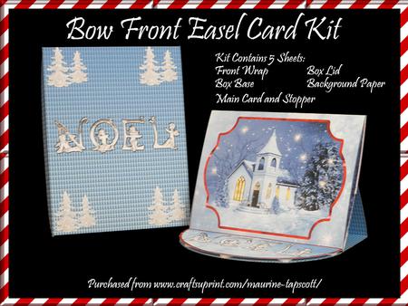 Bow Front Easel Kit - Blue Church