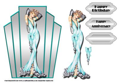 Art Deco A5 Topper