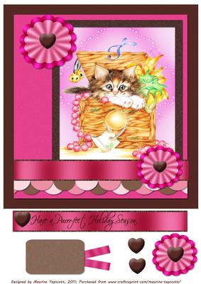 Kitten in a Basket 8x8