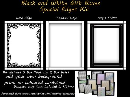 Special Edges Black and White Box Kit