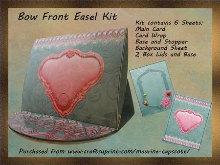 Bow Front Easel Kit - Pink Dahlias