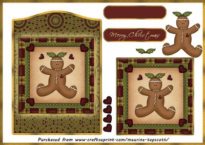 Curved Top Gingerbread Block 5x7