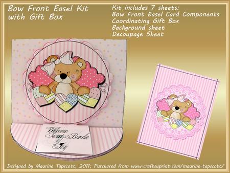 Bow Front Easel Kit - Sweet Stuffins Girl