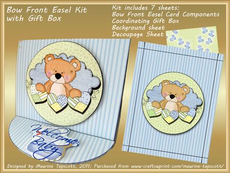 Bow Front Easel Kit - Sweet Stuffins Boy