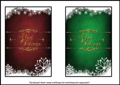 Glad Tidings 5x7 Toppers
