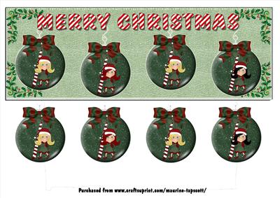 Christmas Baubles Large Dl
