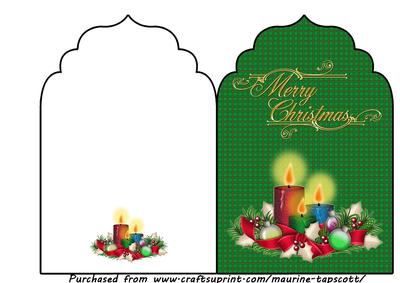 Christmas Candles Quick Card