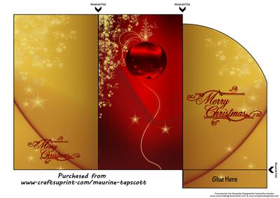 Elegant Red and Gold Money Wallet