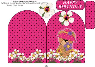 Arch Top Spring Bear Birthday