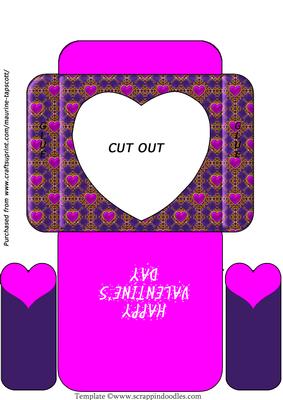 Cookie Pocket - Pink and Purple Hearts