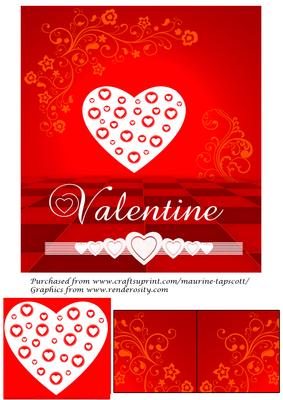Retro Valentine 7x7 with Tags