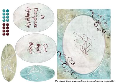 Roses and Oval 5x7 Topper