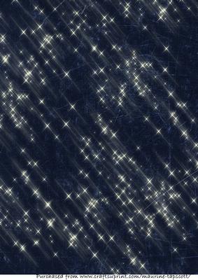 Glistening Stars on Navy