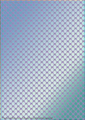 Christmas Purple Bows on Blue Background