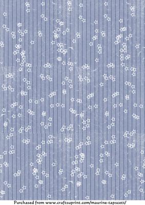Stars on a Blue Striped Background