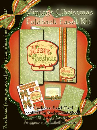 Foldback Easel Vintage Christmas Kit