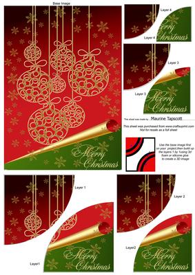 5x7 Duo-corner Pyramid Christmas