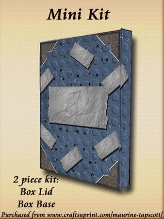 Mini-kit - Gift Box Blue Duct Tape