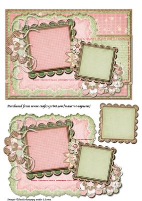 Vintage Floral 5x7 Topper