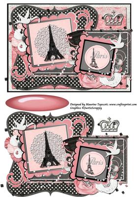 Vintage Paris 5x7 Quick Card