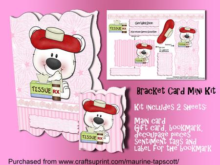Mini Kit - 5x7 Get Well Bear
