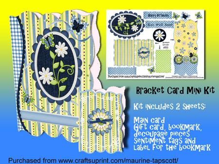 Mini Kit - 5x7 Denim&daisies Bracket Card
