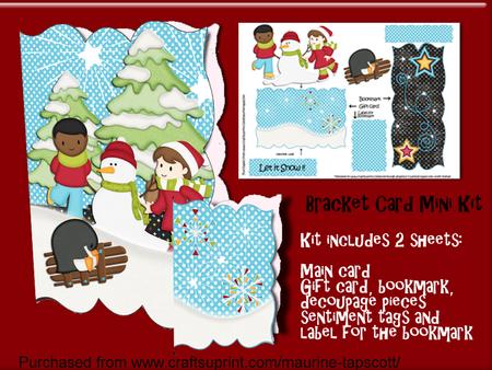 Minikit - 5x7 Fun in the Snow Bracket Card