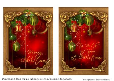 Both at Christmas 5x7 Toppers