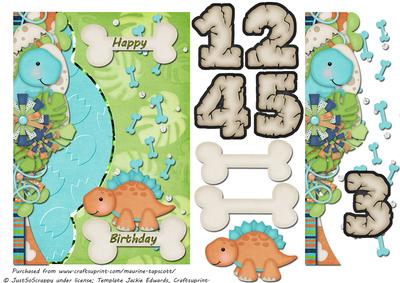 Dinosaur Birthday 5x7