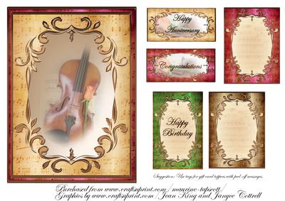Music and Roses to Celebrate 5x7 Topper