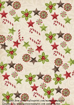 Christmas Stars, Holly, and Candy