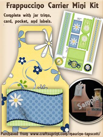 Frappuccino Carrier - Denim & Daisies