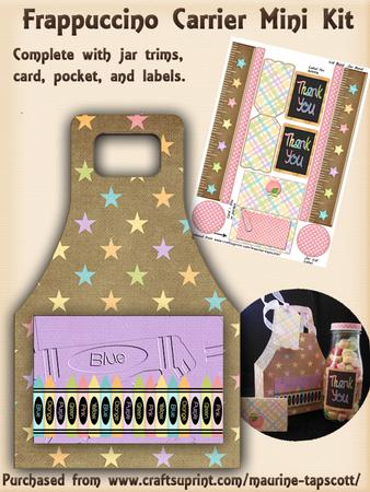 Frappuccino Carrier - Teacher Pastels