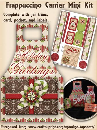 Frappuccino Carrier - Christmas Holly