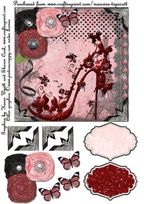 Ruby Floral Shoes Go to Paris